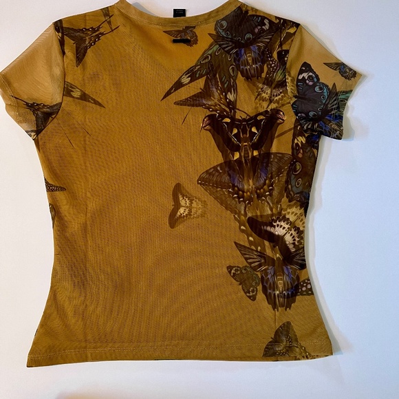 ALL SAINTS, Dianah Mesh Butterfly top, gorgeous golden color, size 6 no flaws - Picture 10 of 10